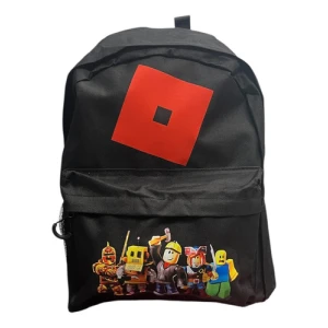 Mochila Escolar Grande Y Resistente Roblox Negro