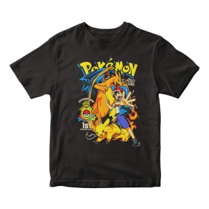 Remera Anime Pokemon Ash Pikachu Charizarad Champion