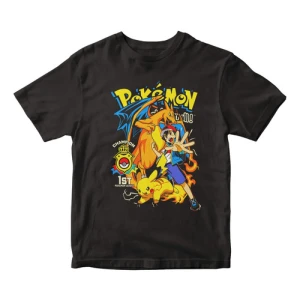 Remera Anime Pokemon Ash Pikachu Charizarad Champion