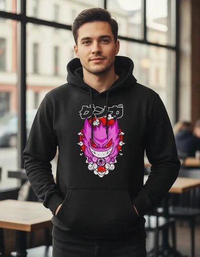 Buzo Canguro Con Capucha Gengar Mundogeek