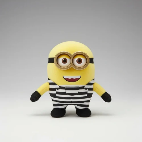 Peluche De Felpa Minion Prision 20cm Amarillo - Imagen 3