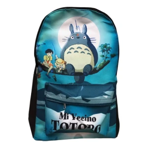 Mochila Estampada De Totoro - Mundo Geek Azul Totoro