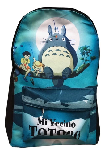 Mochila Estampada De Totoro - Mundo Geek Azul Totoro