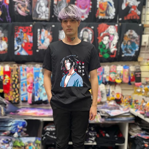 Remera Personaje Sasuke Naruto Anime 100% Algodon - Imagen 3