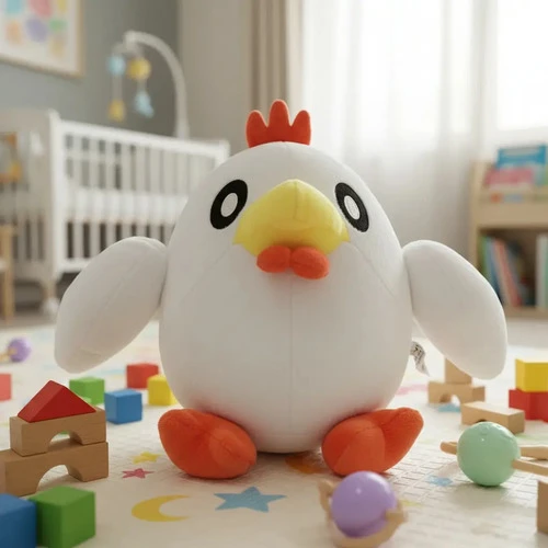 Peluche De Felpa Juego Palworld Chikipi 20cm Blanco - Imagen 3