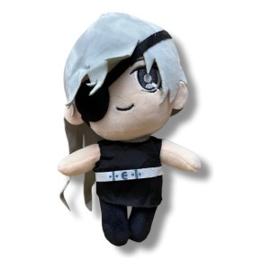Peluche Mediano Quanxi ( Chainsaw Man ) Mundogeek Negro Con Gris