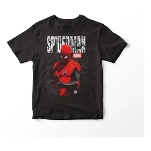 Remera Spiderman Un Nuevo Dia Marvel Hombre Araña Negro Xl