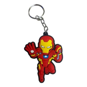 Iron Man Llavero De Goma Mundogeek Rojo