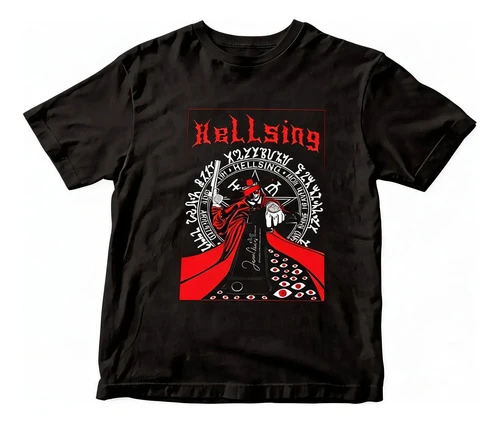 Remera Camiseta Anime Hellsing Ultimate Mundogeek Negro Alucard Xl