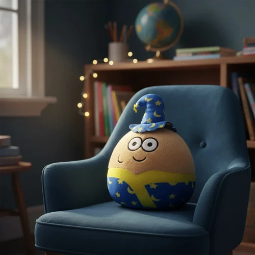 Peluche De Felpa Pou Tamaño Mediano Mundogeek Mago - Imagen 2