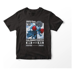 Remera Camiseta Anime Hajime No Ippo Mundogeek Negro Xxl Ippo