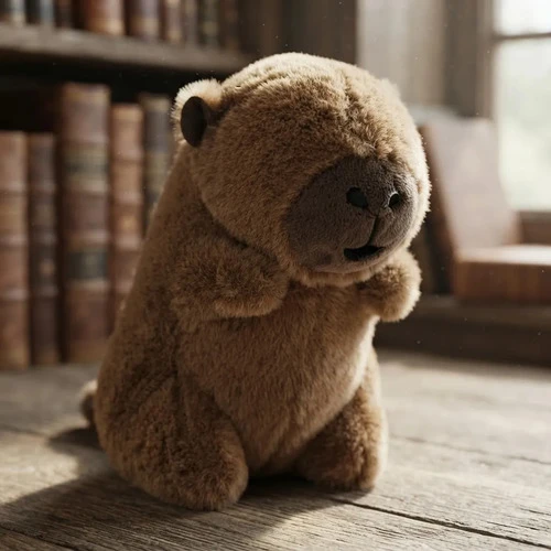Peluche De Felpa Capibara Cápsula Mundogeek Marrón2 - Imagen 2