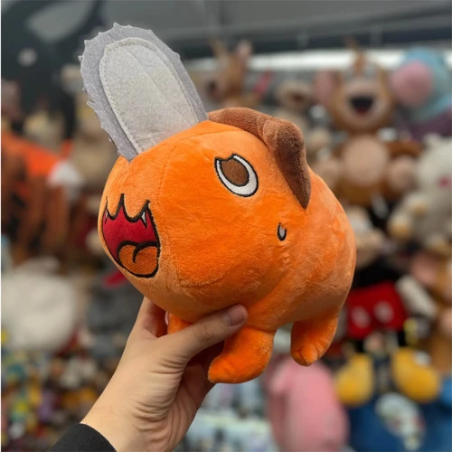 Peluche Pochita Mediano 25cm ( Chainsaw Man ) Mundogeek Naranja - Imagen 2