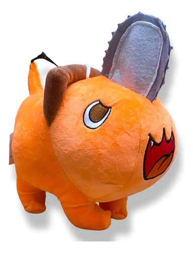 Peluche Pochita Mediano 25cm ( Chainsaw Man ) Mundogeek Naranja